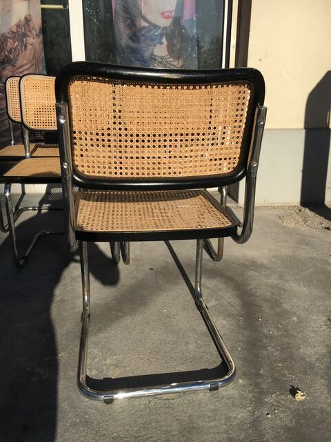 Suite of 6 chairs CESCA B32 by Marcel Breuer