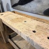 Raw wood workbench