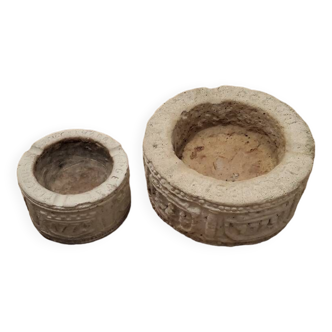 Set of 2 Calvados Clasin Ogeval ashtrays