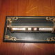 Perpetual desk calendar in green leather The Tanner