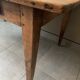 Large vintage farmhouse table from the 50s in solid wood (oak)