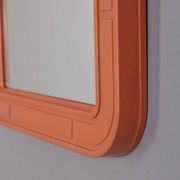 Vintage Orange Wall Mirror by Carrara Matta, 1970s