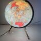 Globe vintage 1963 terrestrial Taride tripod glass world map - 28 cm