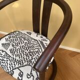 Chinese style chair, renovated & upholstered with Tigermountain by Dedar