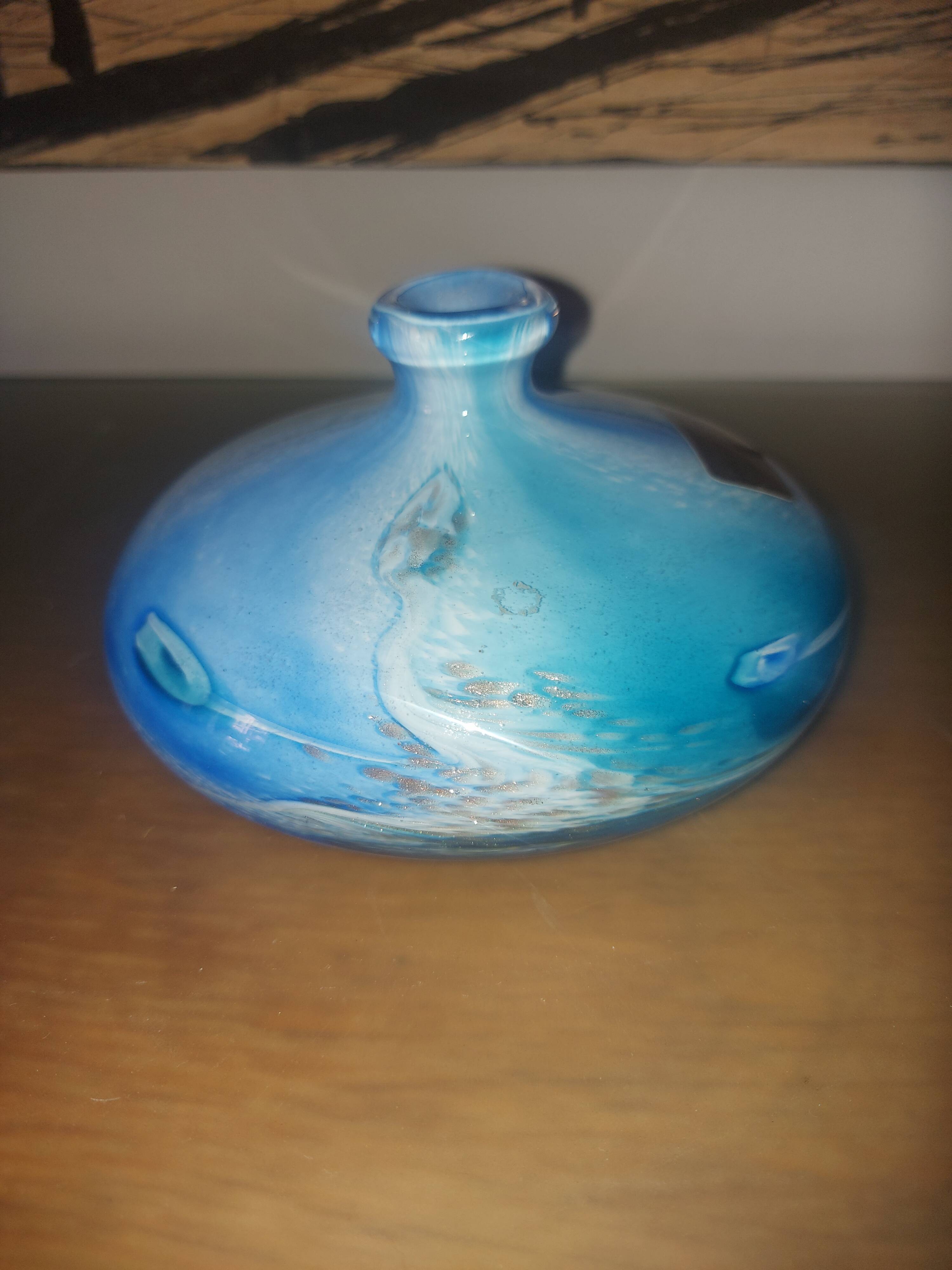 Biot souflé glass vase , Jean Michel Operto