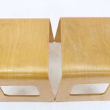 1990s Lisa Norinder Pair of Wooden Stools for Ikea, Sweden