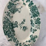 Iron earth presentation dish - roses - Bordeaux