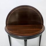 Black Walnut and Ebonized Beech Folding Table attr. to Paolo Buffa