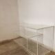 80s plexiglass hi-fi furniture shelf