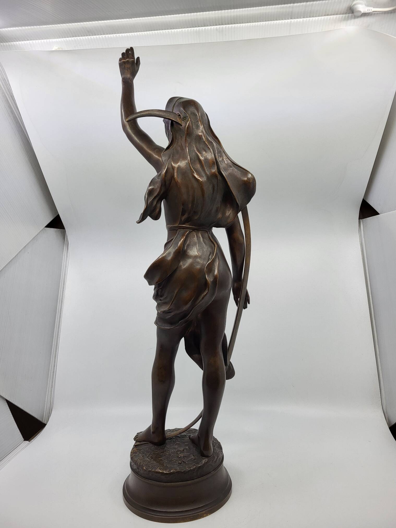 Bronze sculpture "The Shepherd's Star" by Henri Louis Levasseur 1880