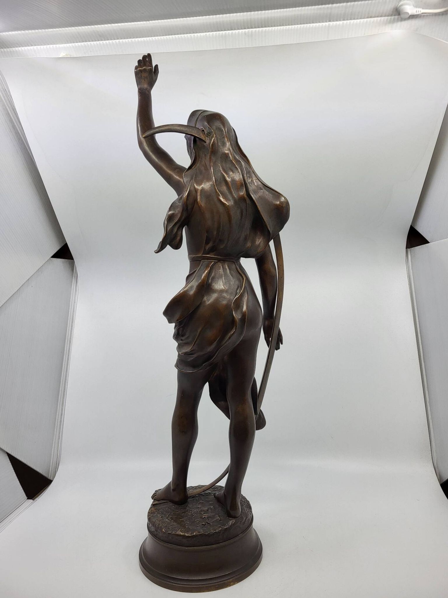 Bronze sculpture "The Shepherd's Star" by Henri Louis Levasseur 1880
