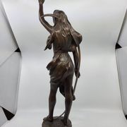 Bronze sculpture "The Shepherd's Star" by Henri Louis Levasseur 1880