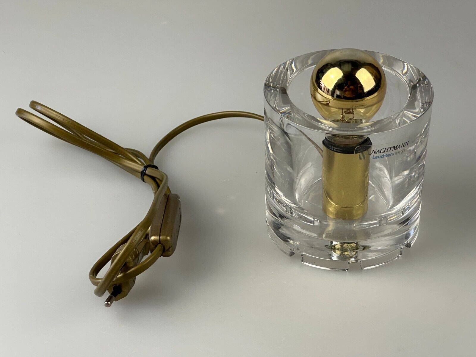 60s 70s table lamp Nachtmann Leuchten Germany Ice Cube Space Age design