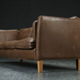 Danish leather sofa design from the 1960s/70s