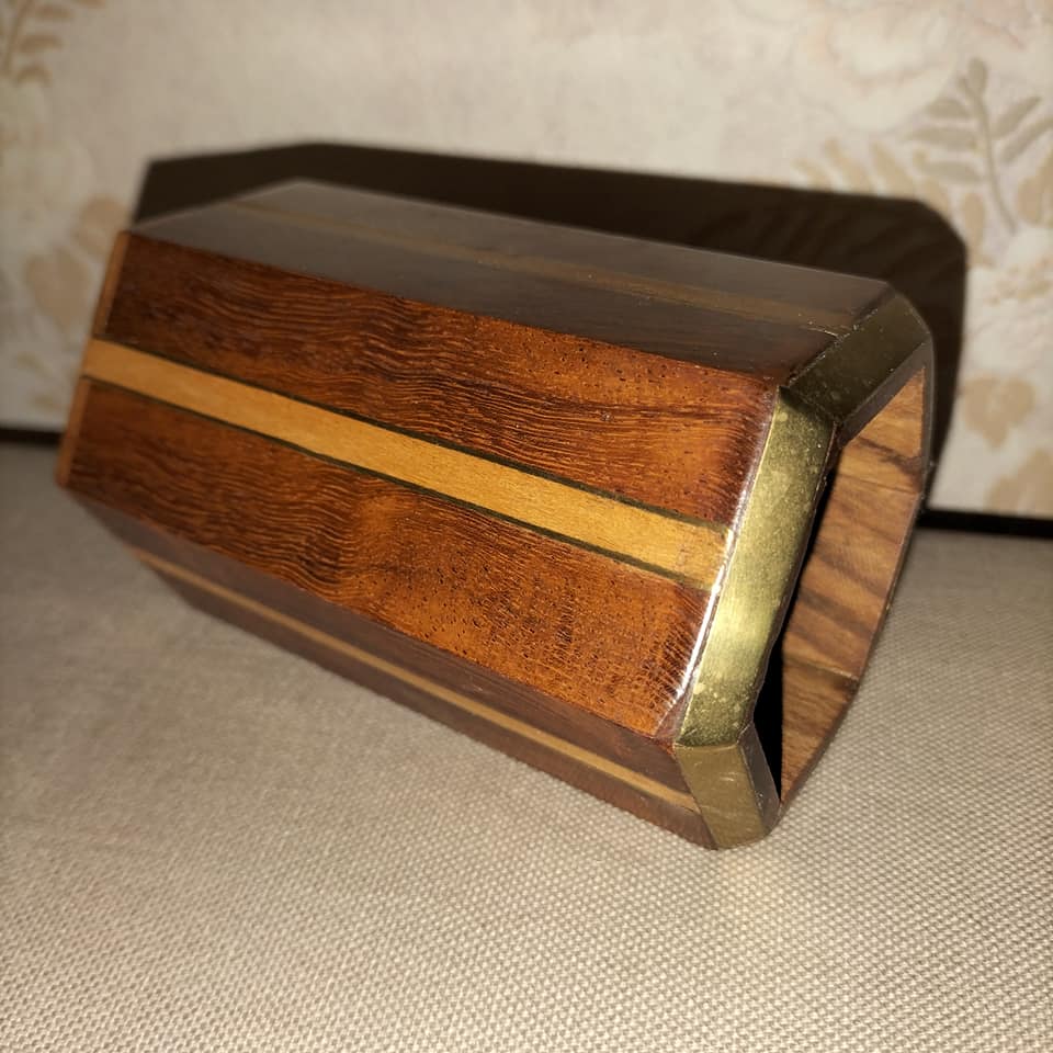 Old pencil pot, marquetry collection
