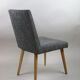 Ensemble de chaises vintage noir et blanc  1970