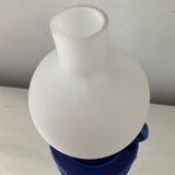 Vintage lamp of the 70s in ceramic and opaline