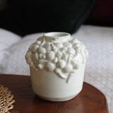 Small white shell vase