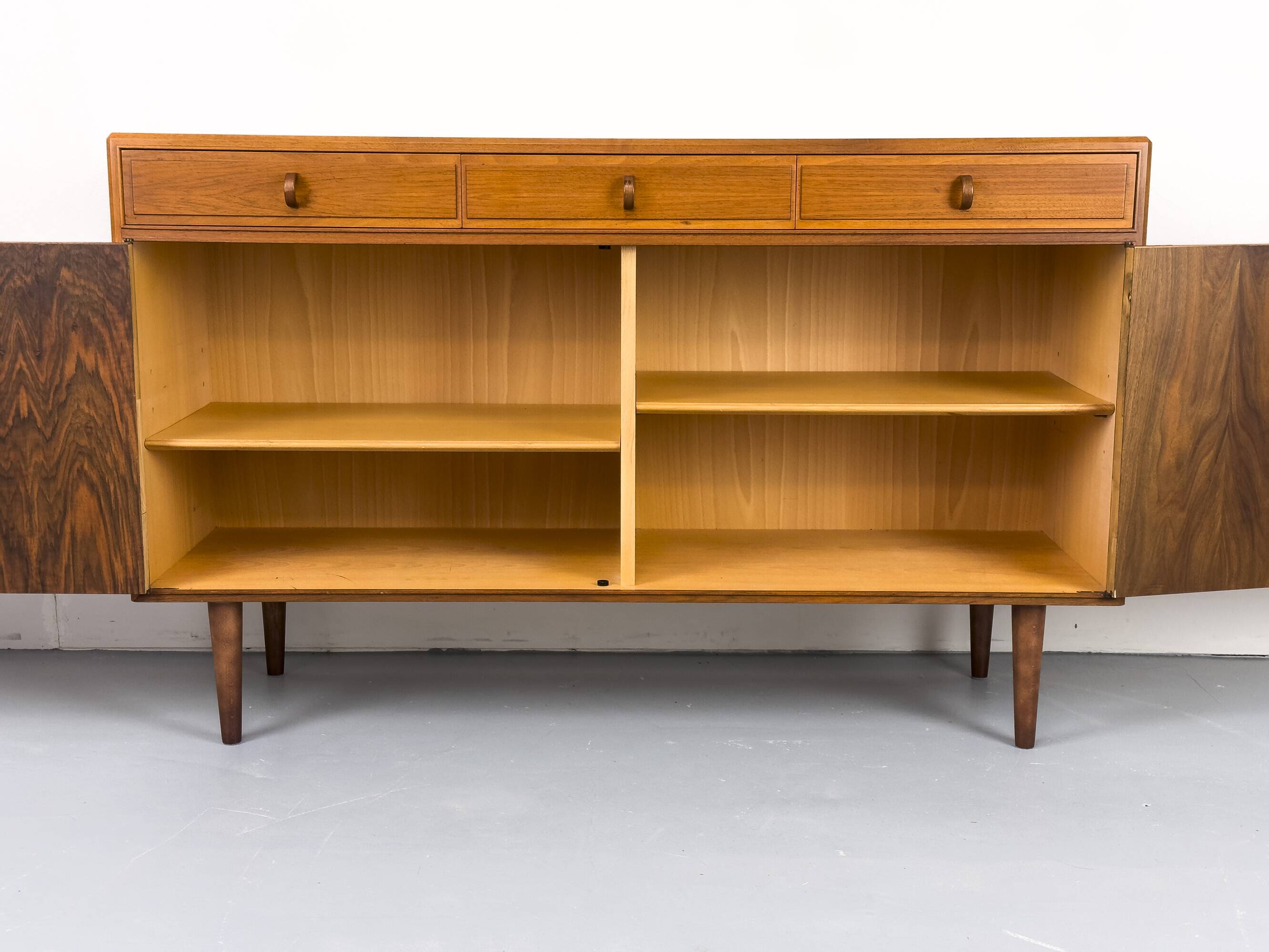 Walnut Sideboard with Drawers by Bertil Fridhagen for Bodafors, 1961