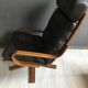 Fauteuil vintage en cuir danois des années 70