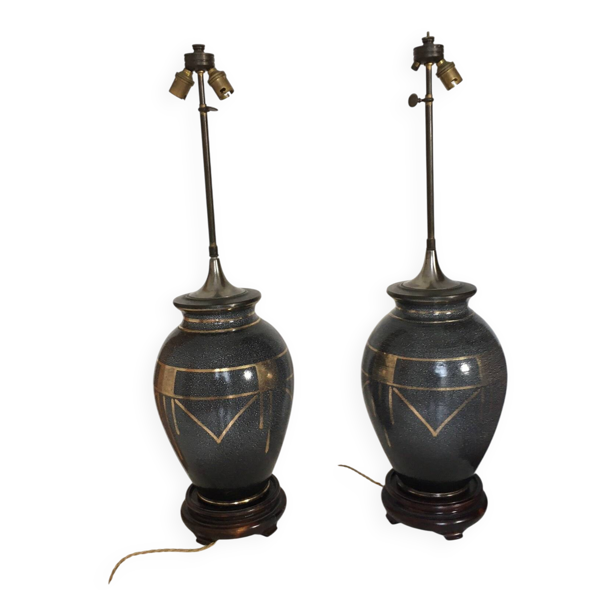 Pair of Art Deco lamps