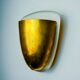 Regency brass wall light, Italy, 1970