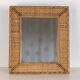 Rattan mirror