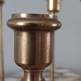 Brass ring candlestick
