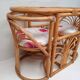 Vintage rattan table and chairs set
