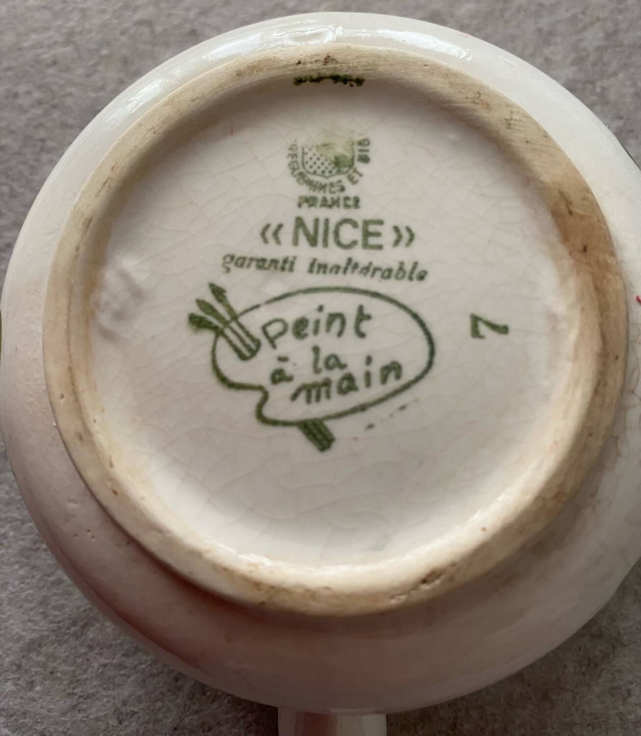 Sarreguemines "Nice" Sauce Boat