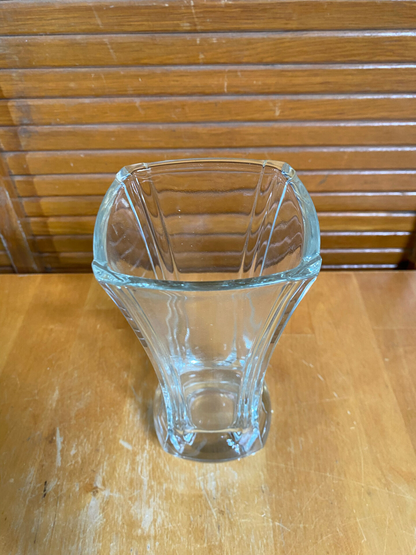 Vintage luminarc academy model glass moulded vase made in france