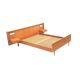 Vintage double bed with floating nightstands, made in the 1960s