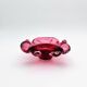 Murano Coupe Flavio Poli Sommerso Rubies & Original Pilon 17cm 1960