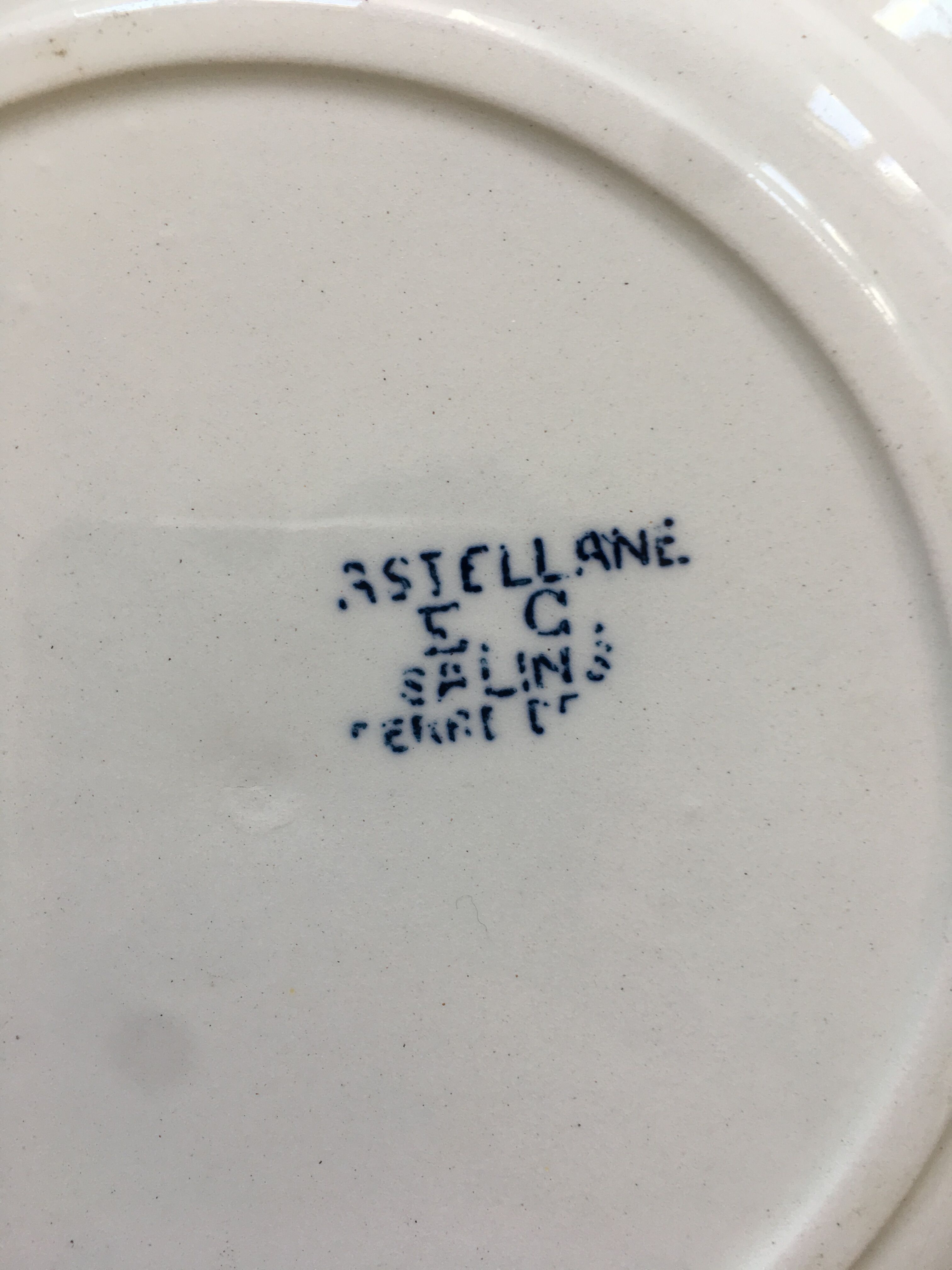 6 mismatched Iron Land dessert plates