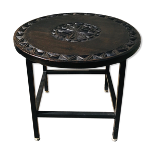 Table basse vintage en - teck