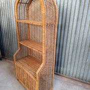 Vintage rattan wicker library Emmanuelle style
