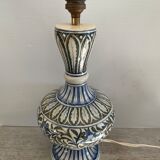 Old Hand-painted ceramic lamp