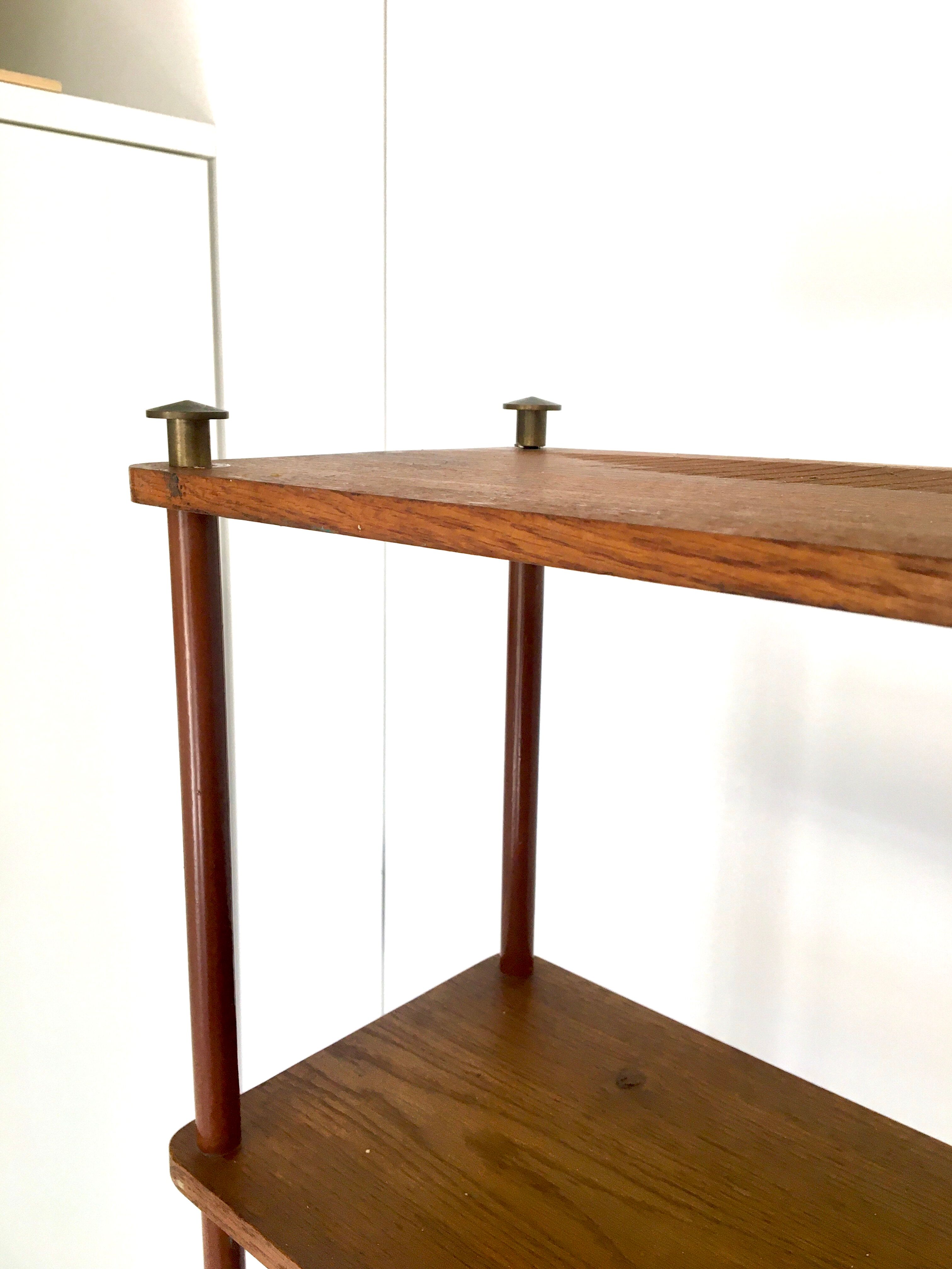 Vintage 60s bookcase shelf