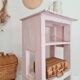 Etagère - meuble rose patiné
