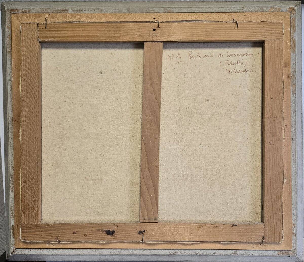 Charles Vaniscotte: oil painting on canvas / port in Brittany