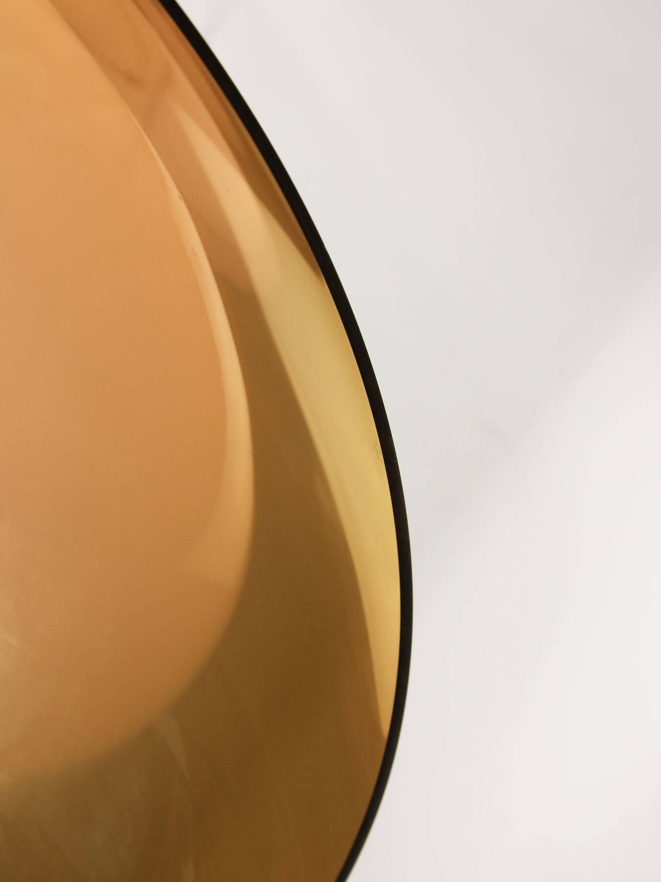 Lampe Space Age en forme d'ovni marron rare de Guzzini, années 1970
