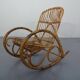 Mid-Century Italian Bamboo Rocking Chair, 1950s