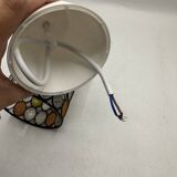 Vintage glass pendant light Limburg 1970s