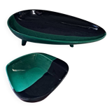 Tripod dish and matching serving bowl from the 50s