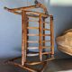 vintage rattan magazine rack