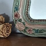 Antique mirror with roses
