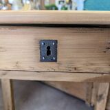 Small coffee table in raw wood