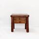 Tables de chevet ou table d'appoint rustiques en bois massif de style mid-century