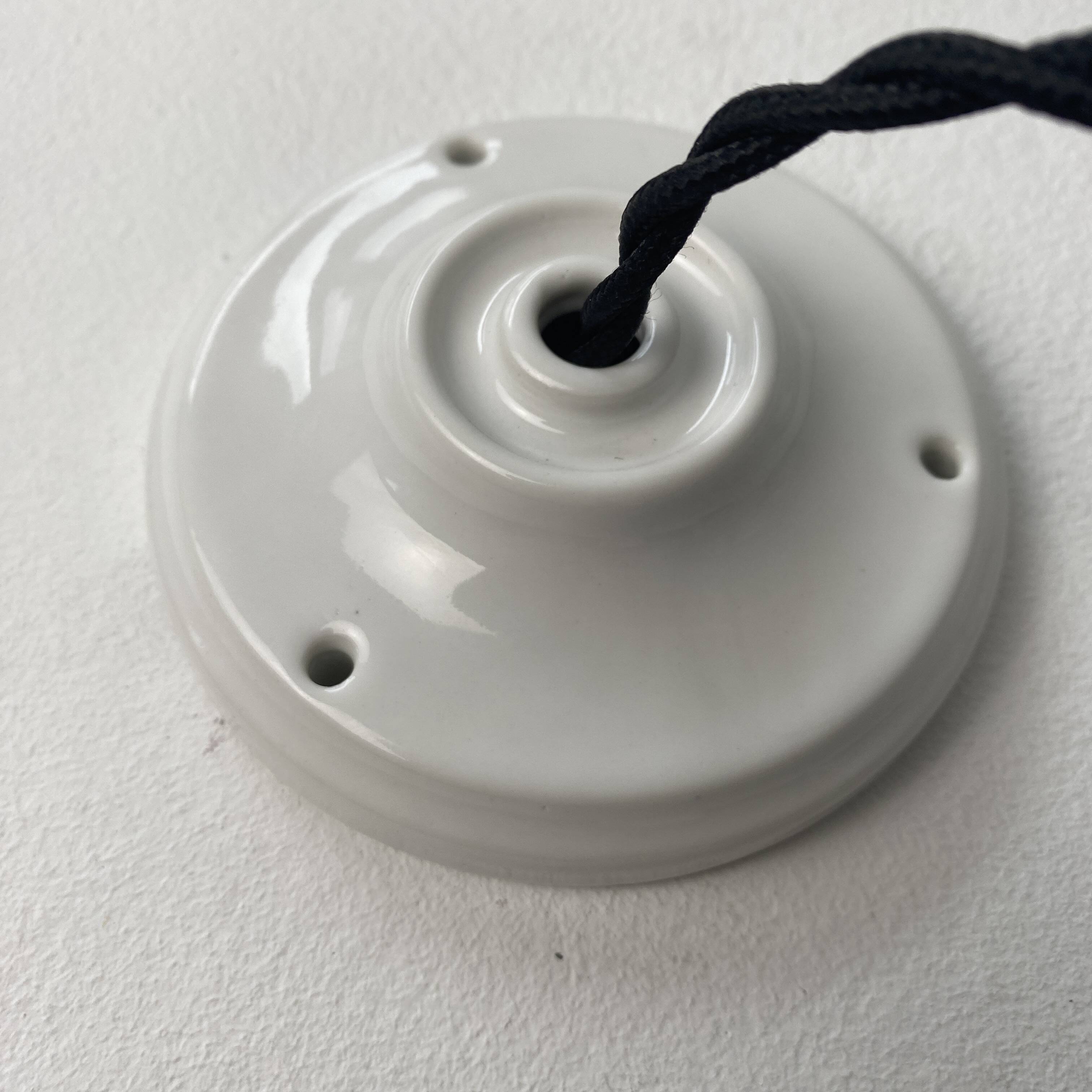 Old conical pendant in vintage opaline