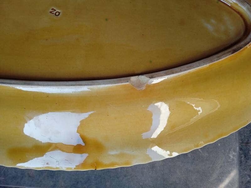 Sarreguemines fish dish vintage ep 1960